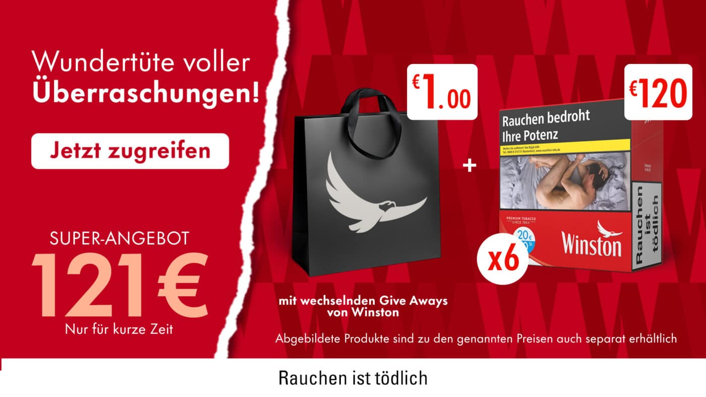 Winston Zigarette mit Wunderbox